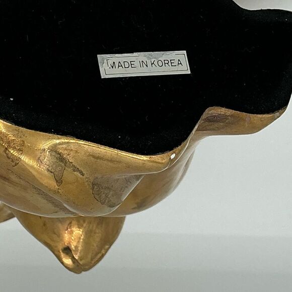 Vintage rare brass Cat Figurine, heavy, made in Korea - Picture 4 of 5